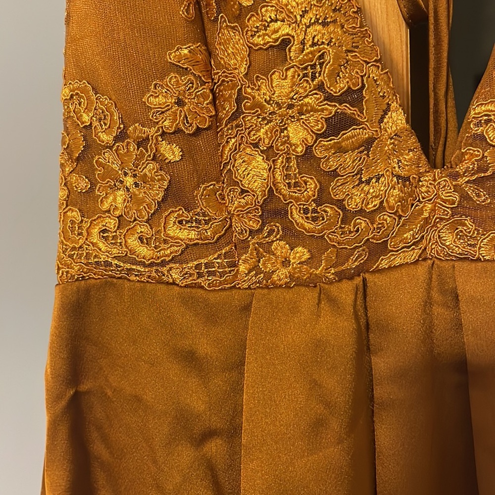 Rust Prom Dress - Picture 3 of 6